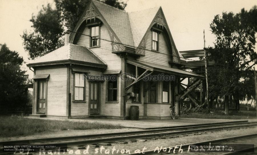 Postcard: Railroad Station at North Foxboro